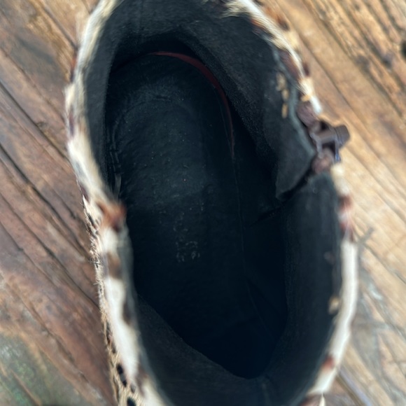 Vera Gomma Calf-hair / Pony-hair Cheetah print booties - Picture 10 of 10